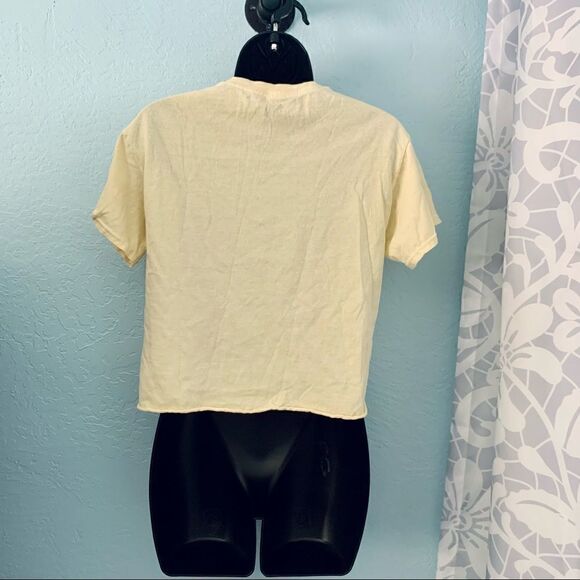 The Flintstones Yellow Graphic Cropped T-shirt Size Small - Picture 5 of 6